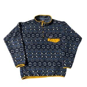 Patagonia Synchilla Snap-T Mens Tundra Cluster Fleece Sweater Sz Medium